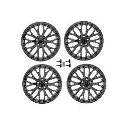 2015-2019 MUSTANG GT 19" X 9" & 19" X 9.5" PERFORMANCE PACK WHEEL SET WITH TPMS KIT - MATTE BLACK