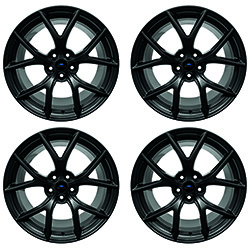 MUSTANG HP PERFORMANCE PACK 19" X 9.5" & 19" X 10" WHEEL KIT W/ TPMS KIT - MATTE BLACK