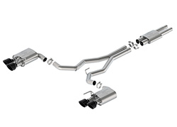 MUSTANG DARK HORSE 5.0L SPORT ACTIVE CAT-BACK - BLACK TIP